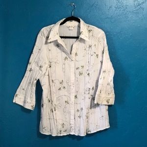 Ladies Fred David 3/4 Sleeve Blouse